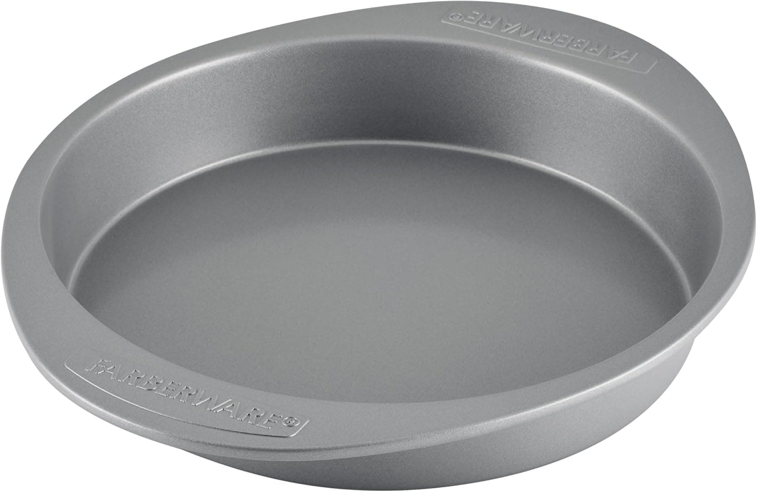 Farberware Nonstick Bakeware Round Cake Pan, 9 Inch, Gray