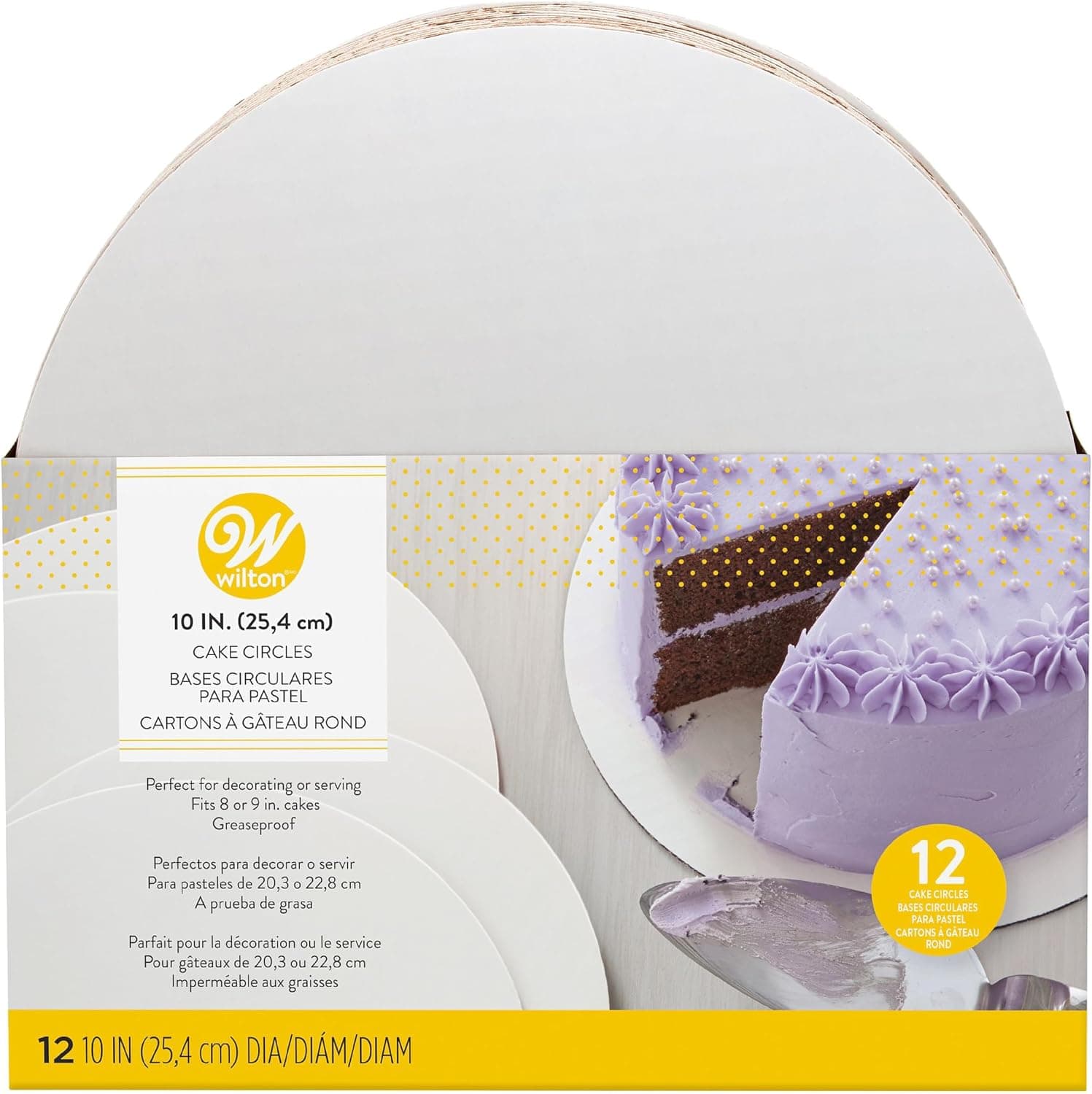 Wilton 10 Inch Round Cake Boards, 12 Count