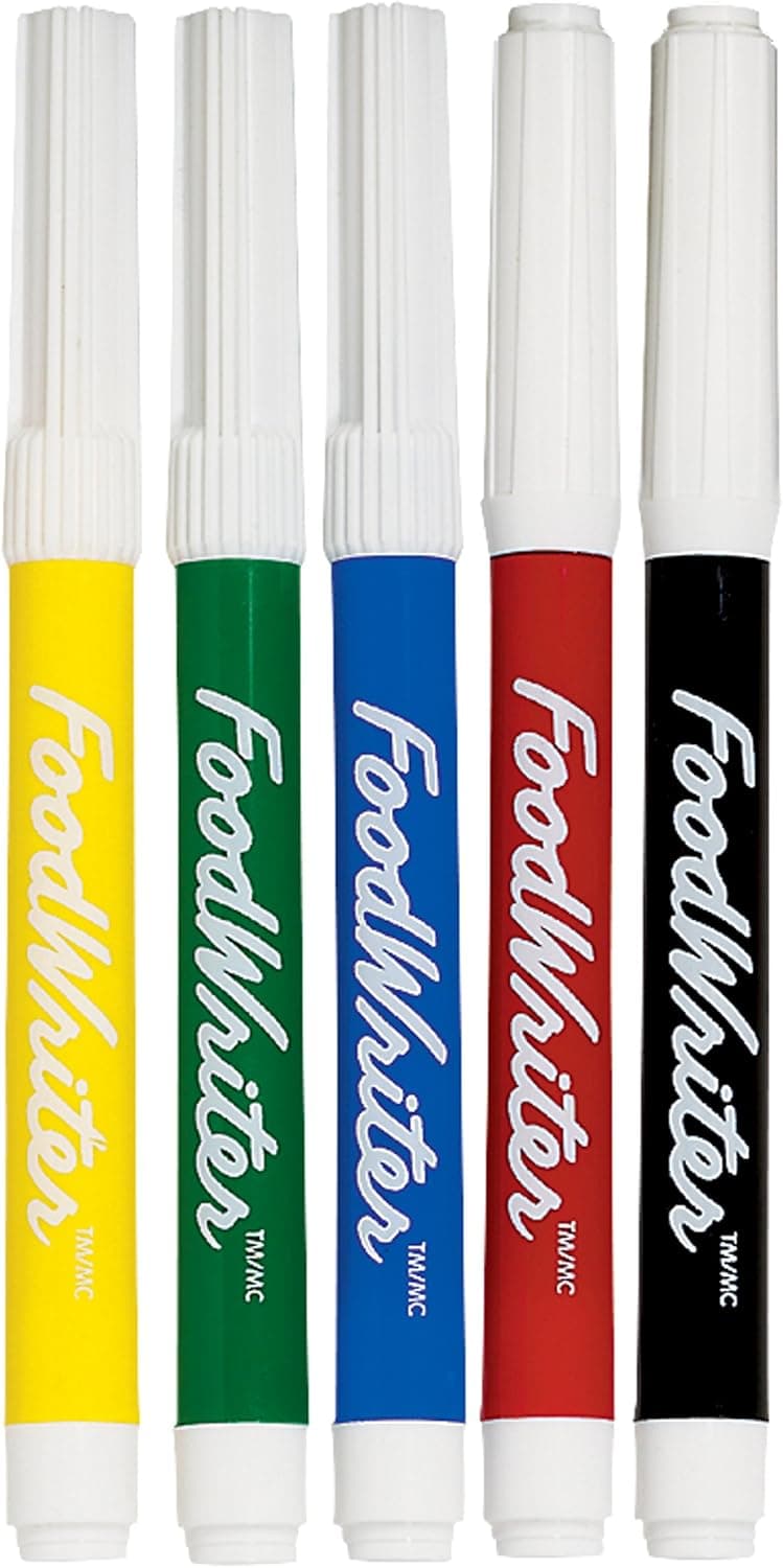 Wilton FoodWriter Color Bold Tip Edible Markers, 5-Piece