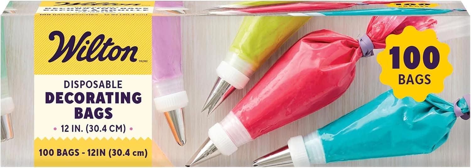 Wilton Disposable Decorating Bags, 12-Inch, 100 Count