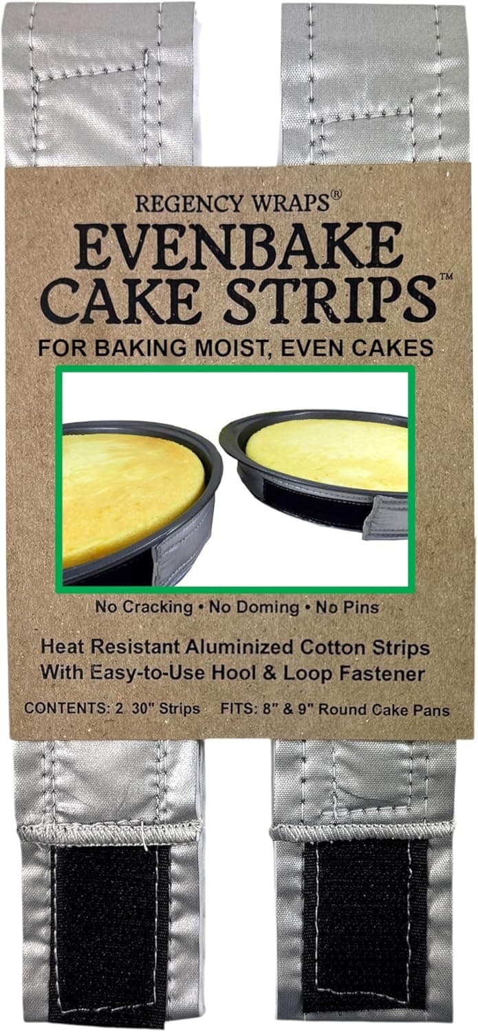 Regency Wraps EvenBake CakeStrips, Aluminized Cotton Band, Pack of 2, 30 Inch