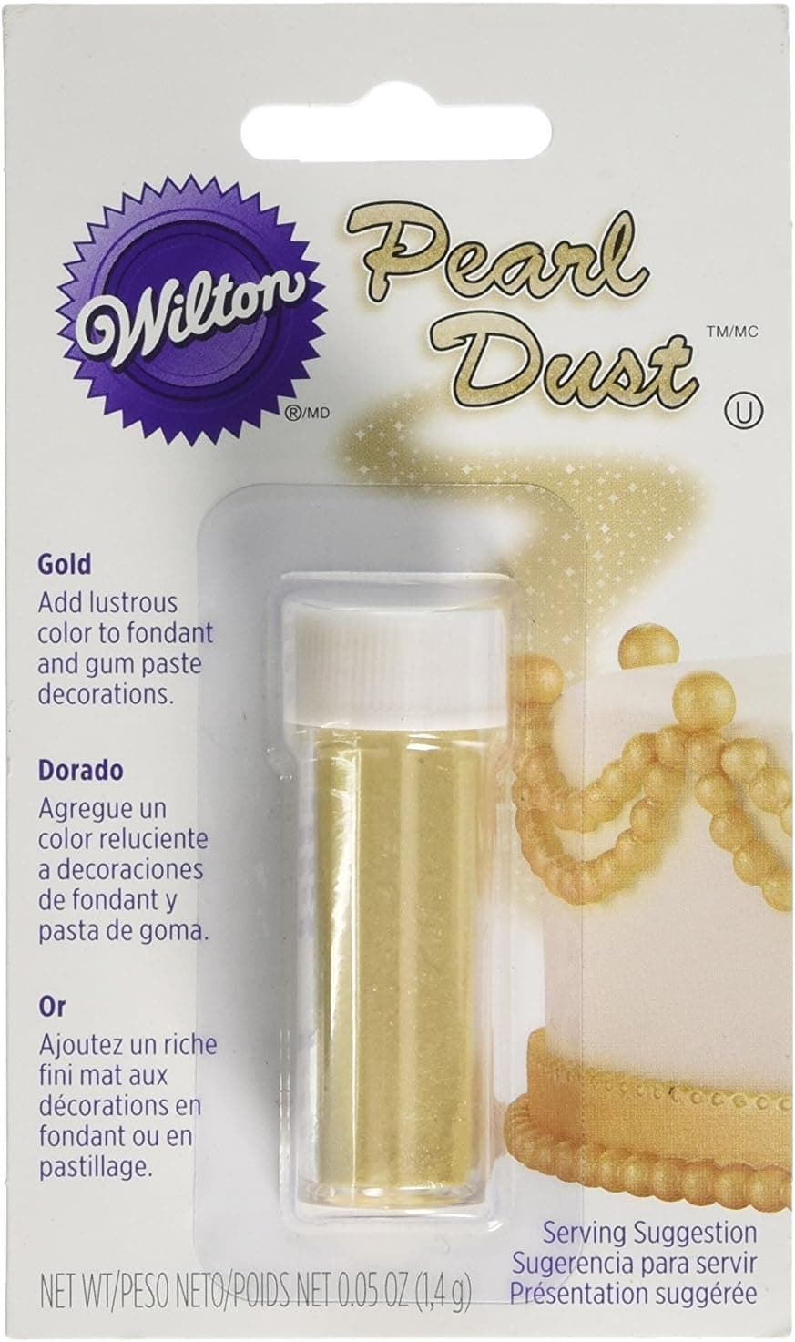 Wilton Gold Pearl Dust, 0.5 oz.