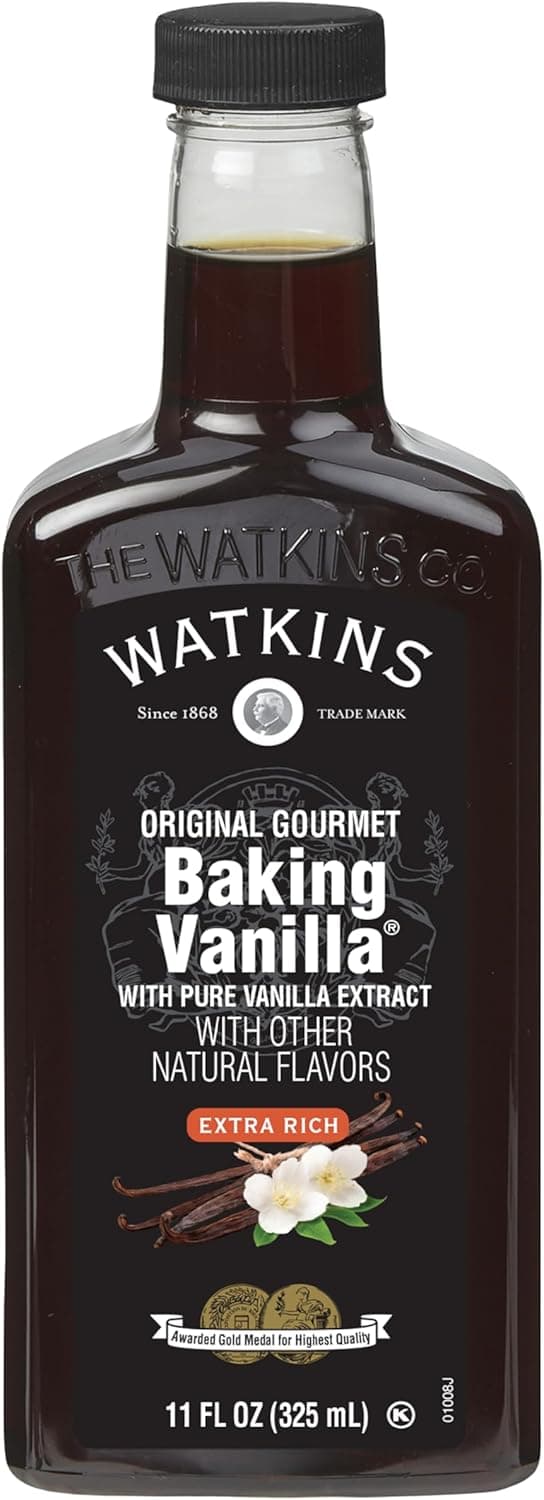 Watkins All Natural Original Gourmet Baking Vanilla, with Pure Vanilla Extract, 11 Fl Oz