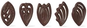 Pastry Chef's Boutique Belgian Dark Chocolate Decoration Exclusive Assortment for Cupcake, Hot Cocoa, Ice Cream Cookies Cake Dessert Decorating - 310 pces