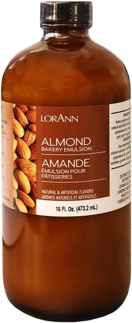 LorAnn Oils Almond Bakery Emulsion, Gluten-Free, Keto-Friendly, 16 Oz
