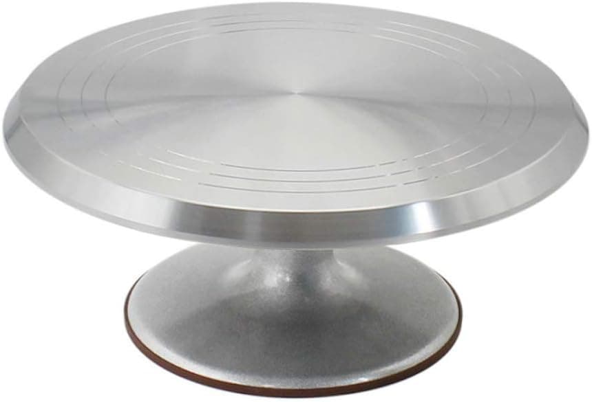 Evwoge Cake Stand, Rotating Cake Decorating Stand Revolving Pottery Stand Turntable with Ball Bearings Heavy Duty 12 Inch