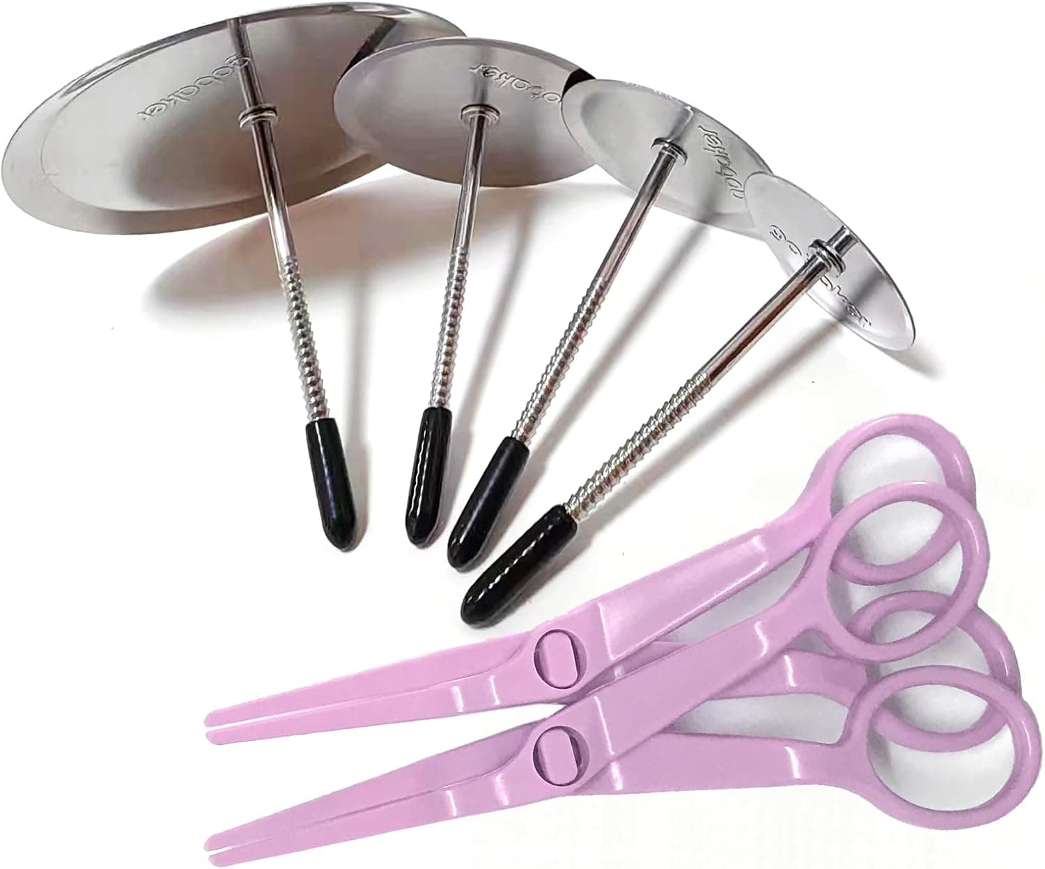 gobaker Cake Flower Nail and Flower Lifters 6pcs Set, Stainless Steel