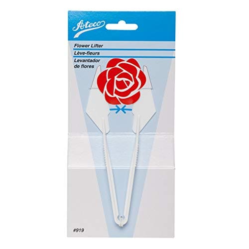 Ateco Pinch Grip Flower Lifter, White, Plastic