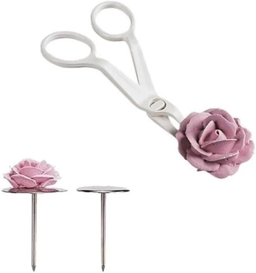 Sacow Cake Flower Scissors and Nail Set, Cupcake Icing Cream Decorating Tools
