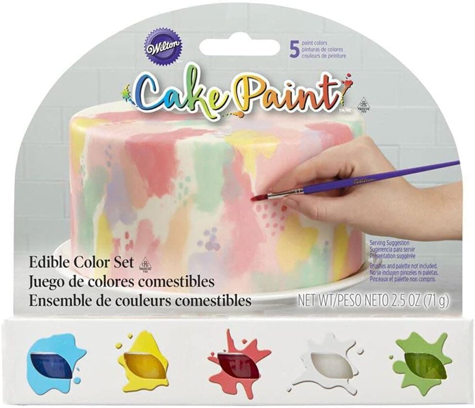 Wilton Edible Cake Paint, Primary Color Set of 5