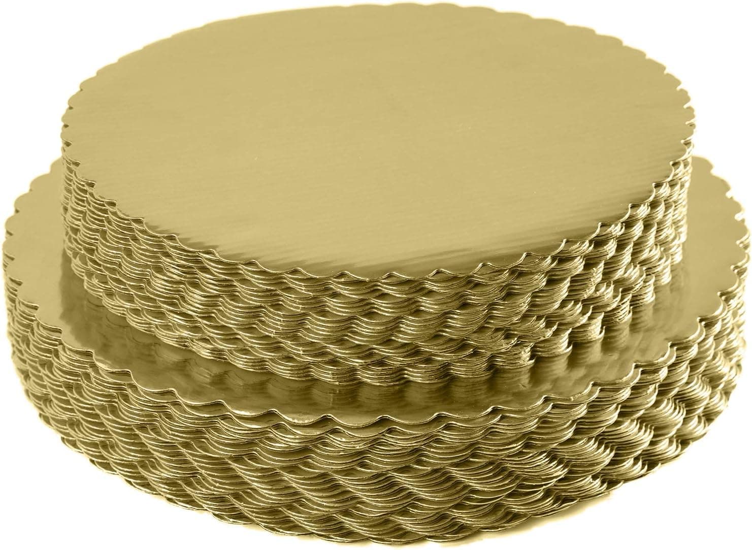 25pcs 10 Inch Gold Cakeboard Round, Disposable Coated Cake Circle Base Boards
