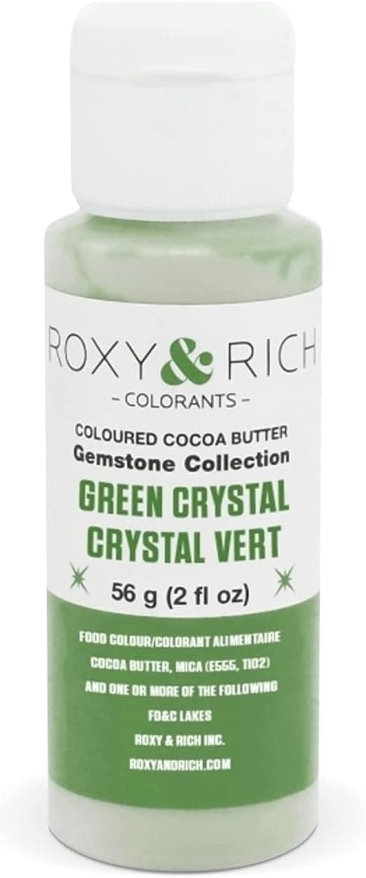 Roxy & Rich Gemstone Collection Cocoa Butter, 56 Grams, Green Crystal
