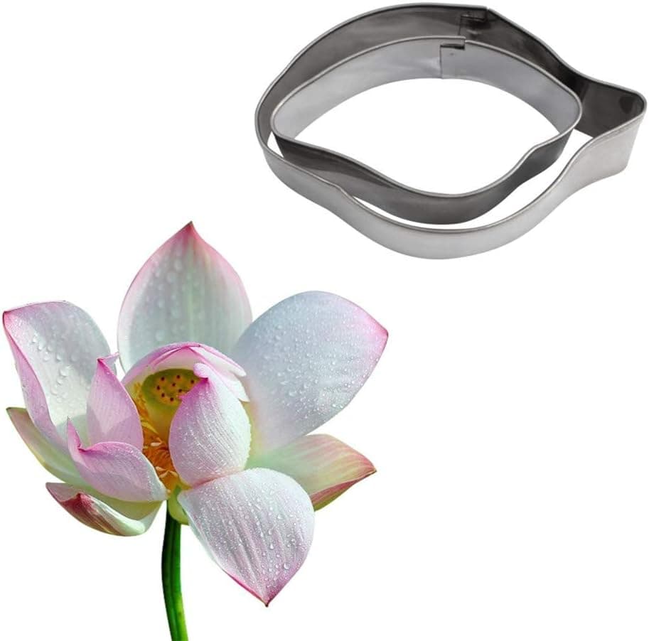 AK ART KITCHENWARE Gum Paste Flower Tools Lotus Petal Cutter Set Cake Decorating Tools Stainless Steel Fondant Cutters