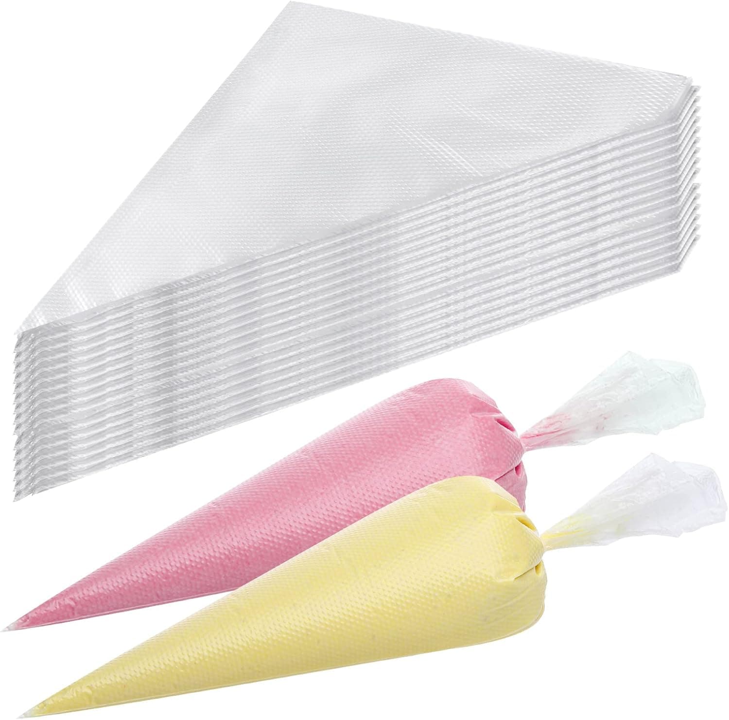 400 Pcs Piping Bags Disposable 12 Inch Anti-Burst Tipless Pastry Bags