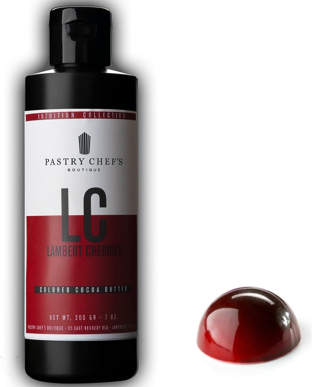 Pastry Chef's Boutique Intuition Collection Premium Colored Cocoa Butter - 7 oz - Lambert Cherry Red