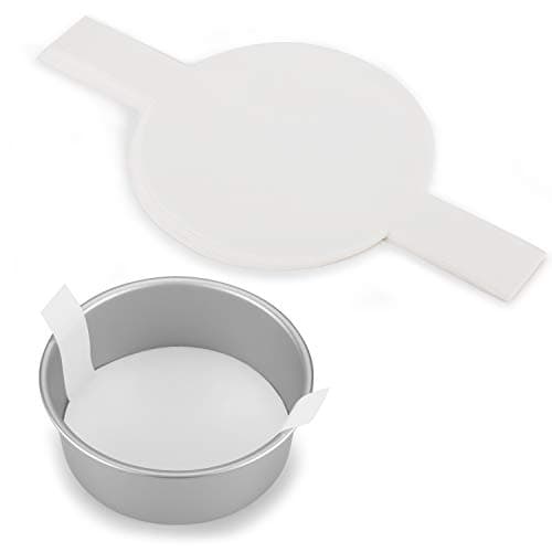 8 Inch Parchment Paper Rounds with Lift Tabs, Non Stick Cake Pan Liners | 100PCS Pre-Cut Baking Parchment Rounds for Springform Pan and Burger Presses Help Reduce Sticking, Prep Time and Cleanup