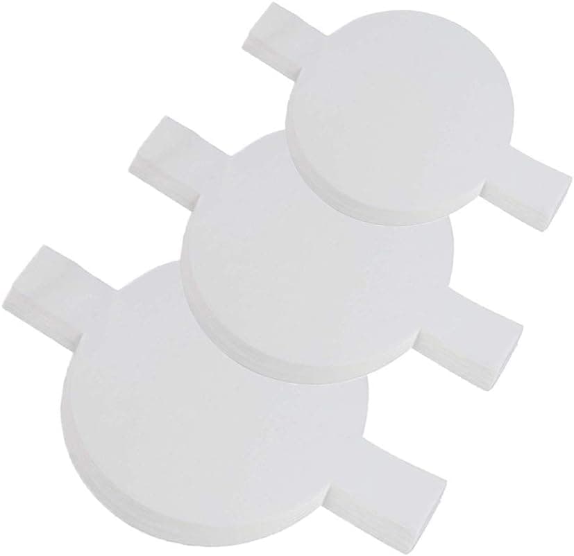 150 Pieces Precut Circle Cake Pan Liners Round Parchment Paper Non-stick with Lift Tabs for Baking (White)
