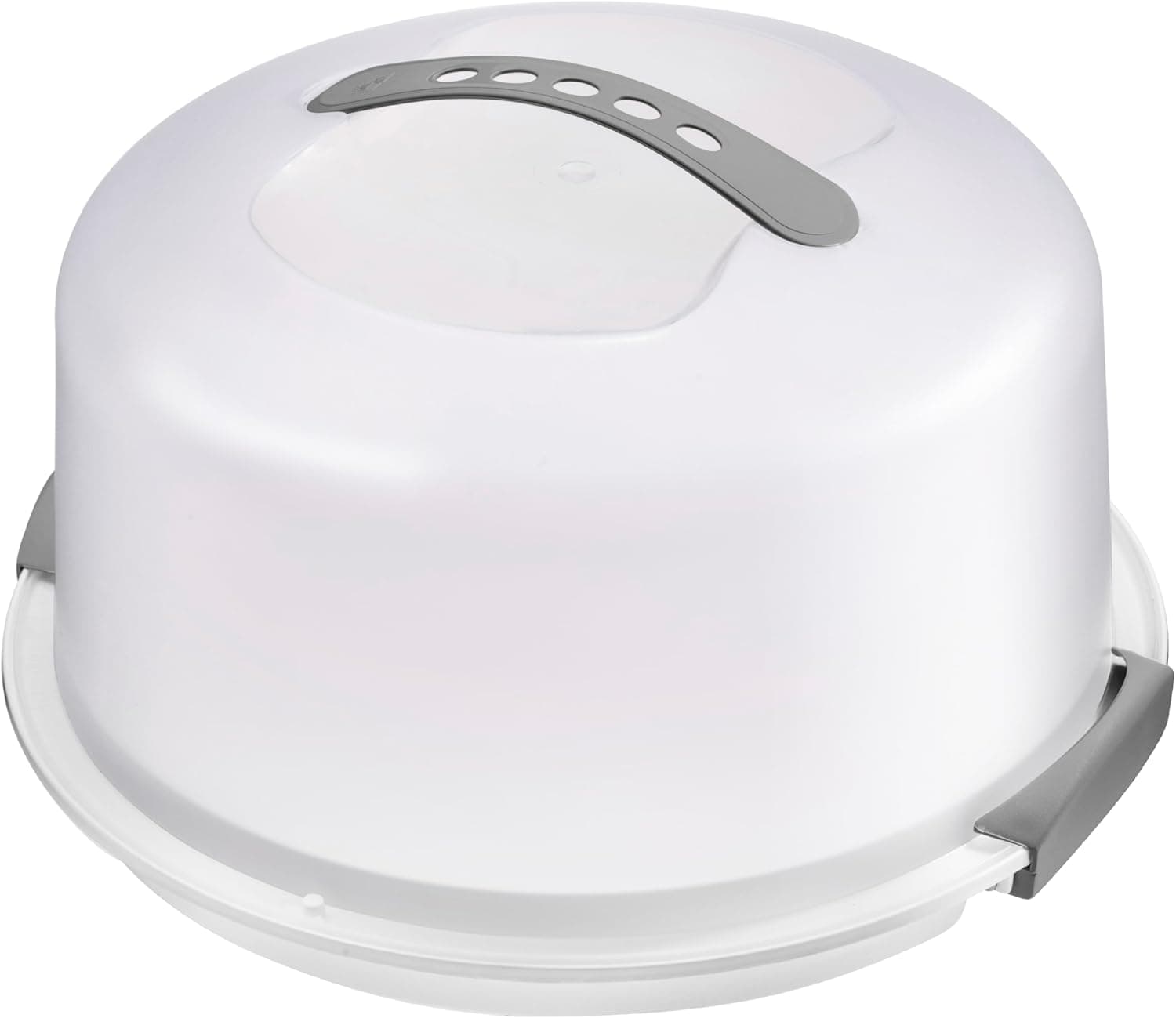 Tribello Extra Large Cake Carrier with Lid and Handle, Plastic Cake Container Fits 11.5 x 11.5 x 5.5 Cake