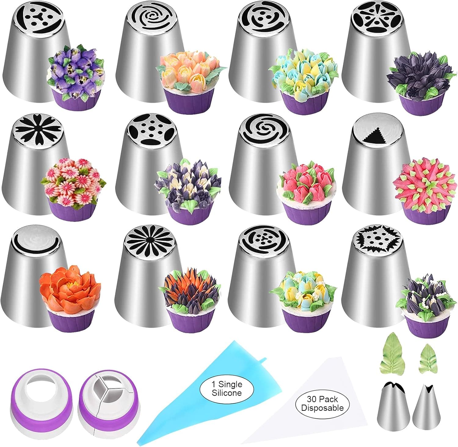 Best Russian Piping Tips for Instant Buttercream Flowers