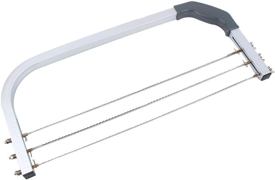 Agatige Adjustable Cake Leveler, Professional Layer Cake Slicer with 3 Stainless Steel Blades