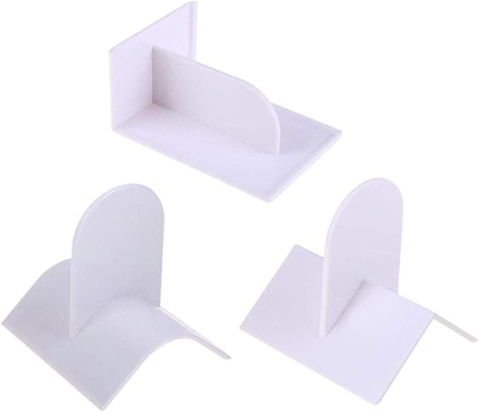 3Pcs Plastic Fondant Icing Smoother Shaper Polisher Cake Decoration Smoothing Tool for Fondant Cake Edge Corner