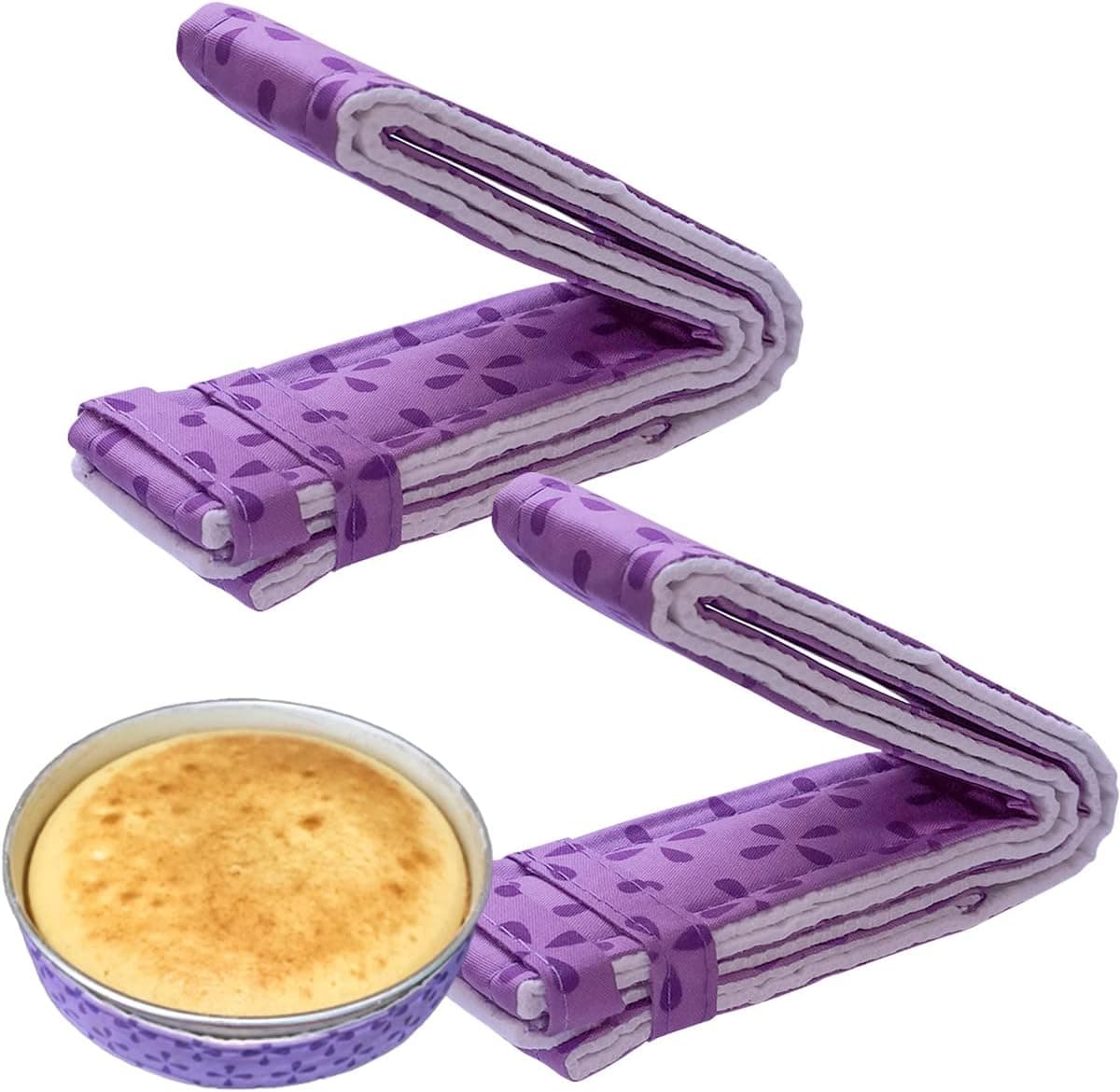yuntop 2 Piece Bake Even Cake Strips, Cake Pan Dampen Strips
