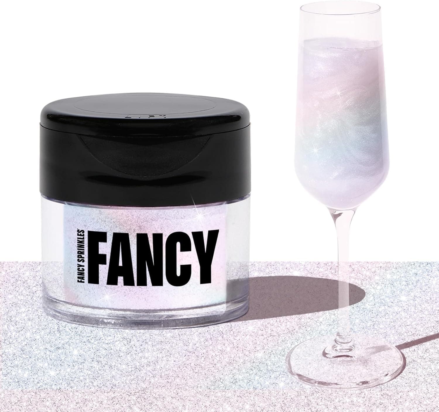 Fancy Sprinkles Moonstone Iridescent Premium Edible Glitter for Sparkling Food & Drinks, 4gm