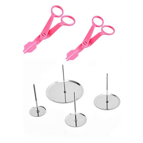 6 Pcs/Set Pcs Flower Lifters Cake Flower Nail Stainless Steel Cake Cupcake Decor Tools Icing Cream Decorating