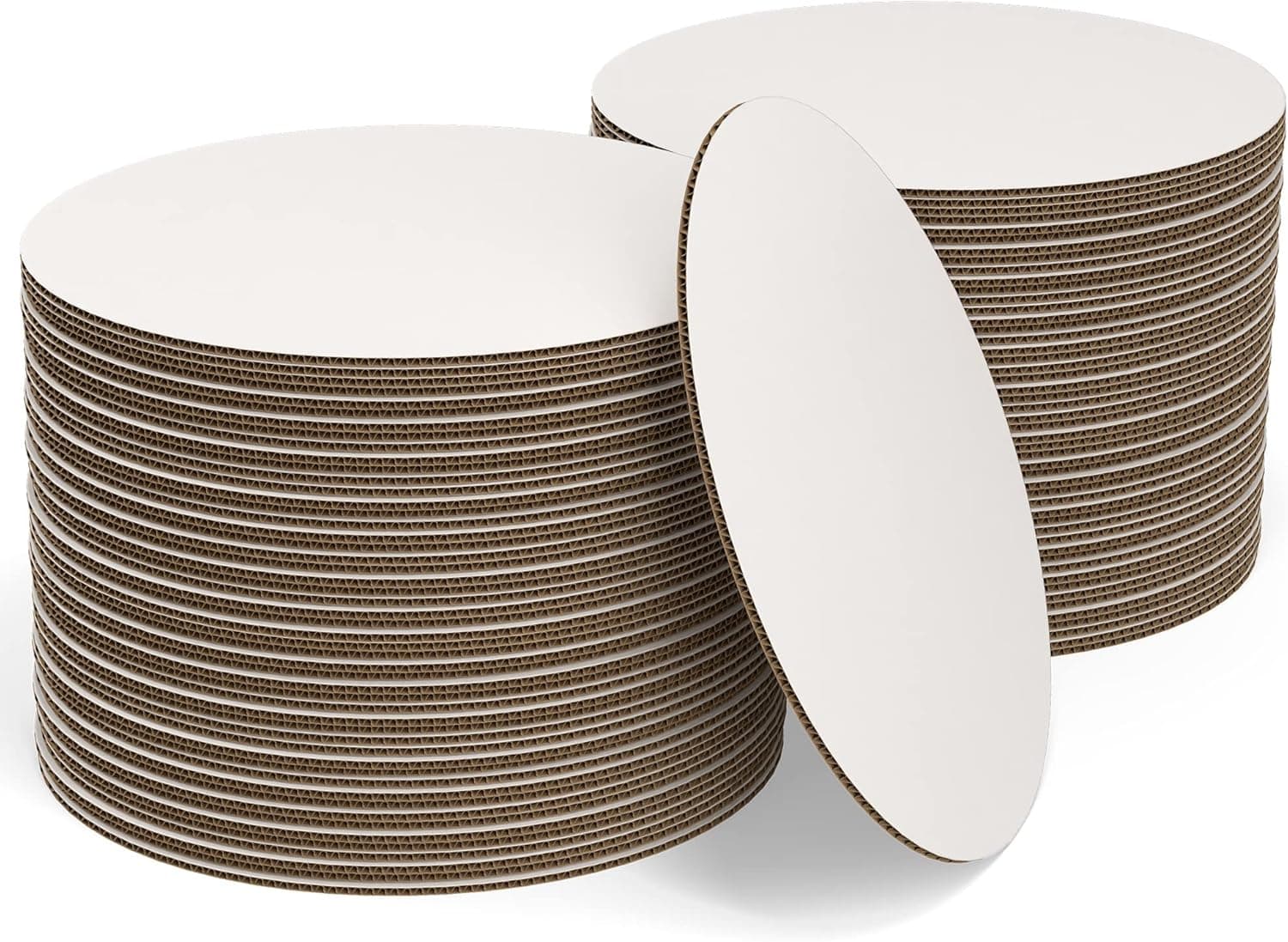 White Cake Boards Round 100 Pack, 6 Inch Cardboard Cake Rounds