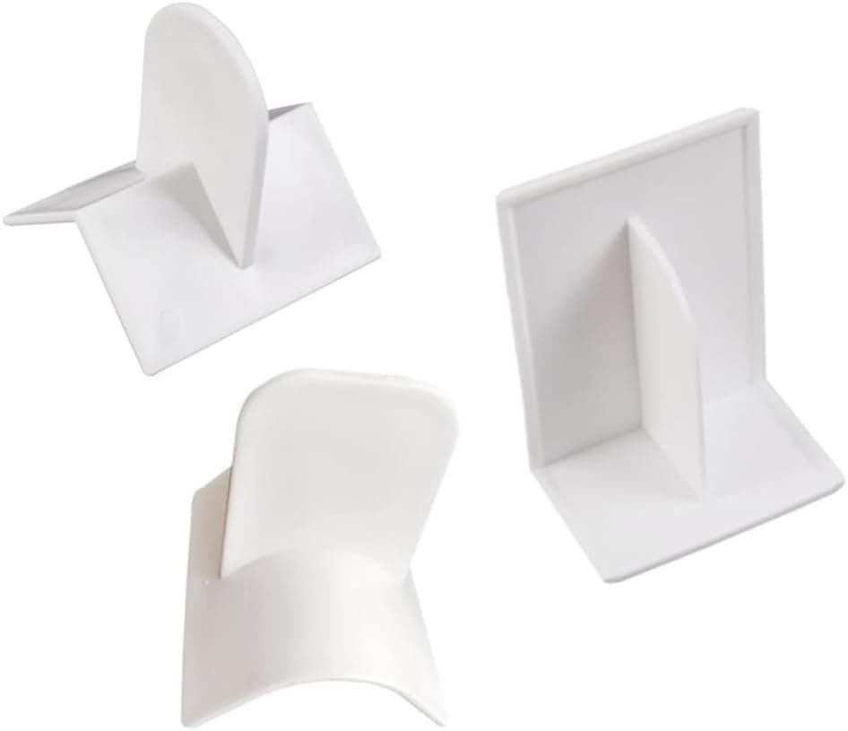 3 Pieces Plastic Fondant Icing Smoother Polisher Cake Decorating Smoothing Tool with Handle, Cake Icing Trowel