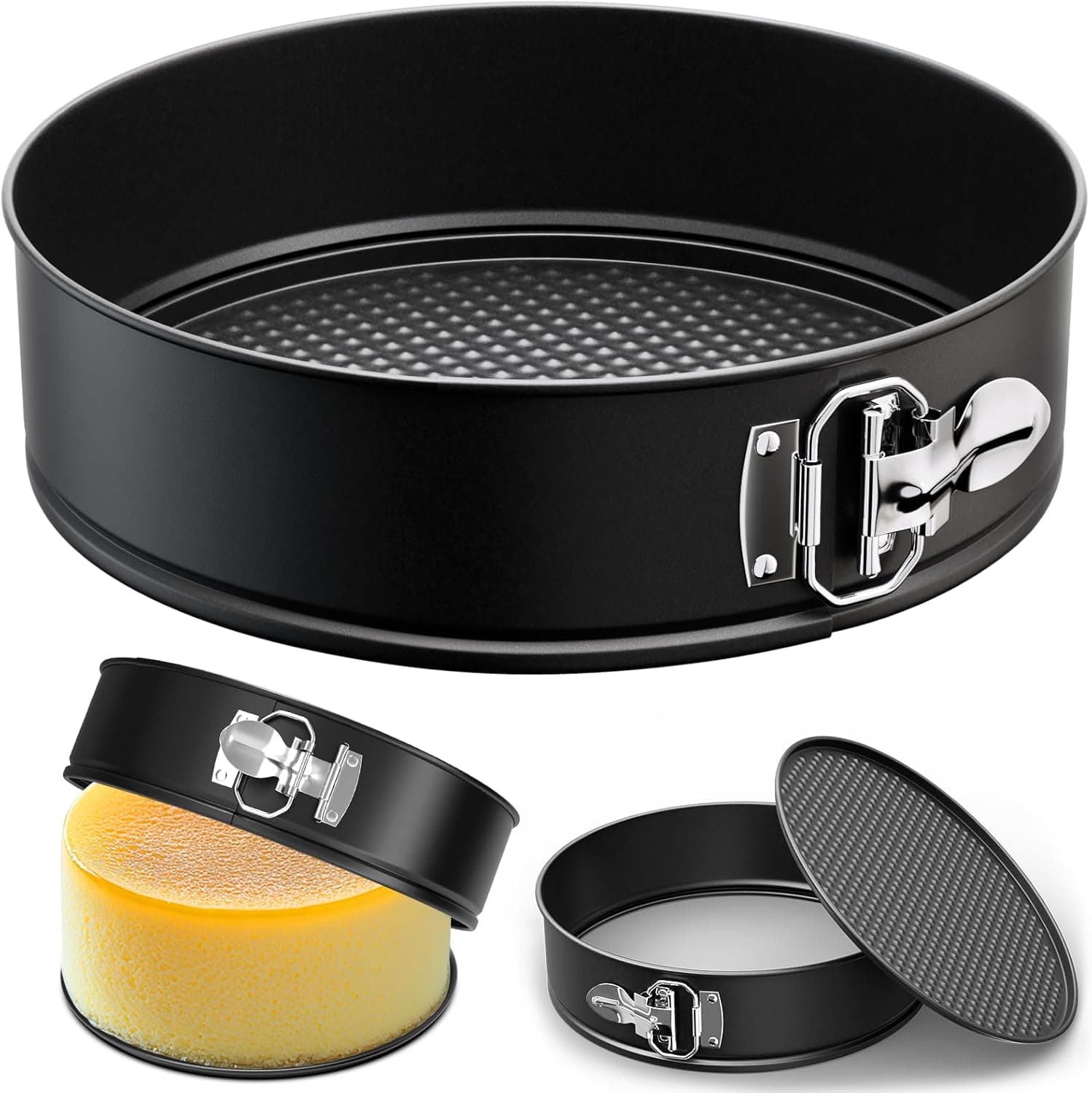 ZeroPone 9 Inch Springform Pan with Removable Bottom, Non-stick Cheesecake Pan