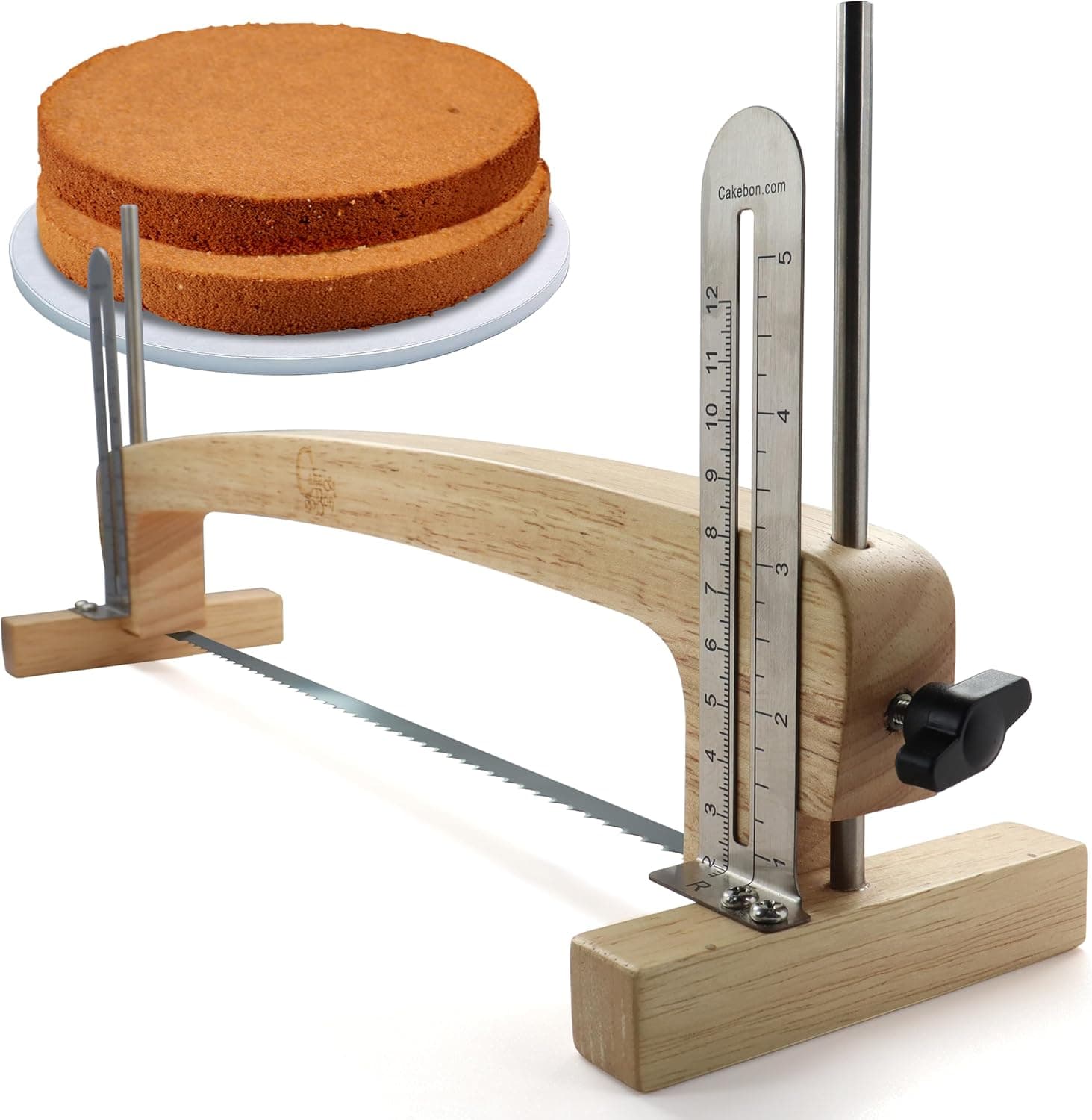 Cakebon Cake Leveler & Slicer Tool, Adjustable Blade for Even Cake Layers